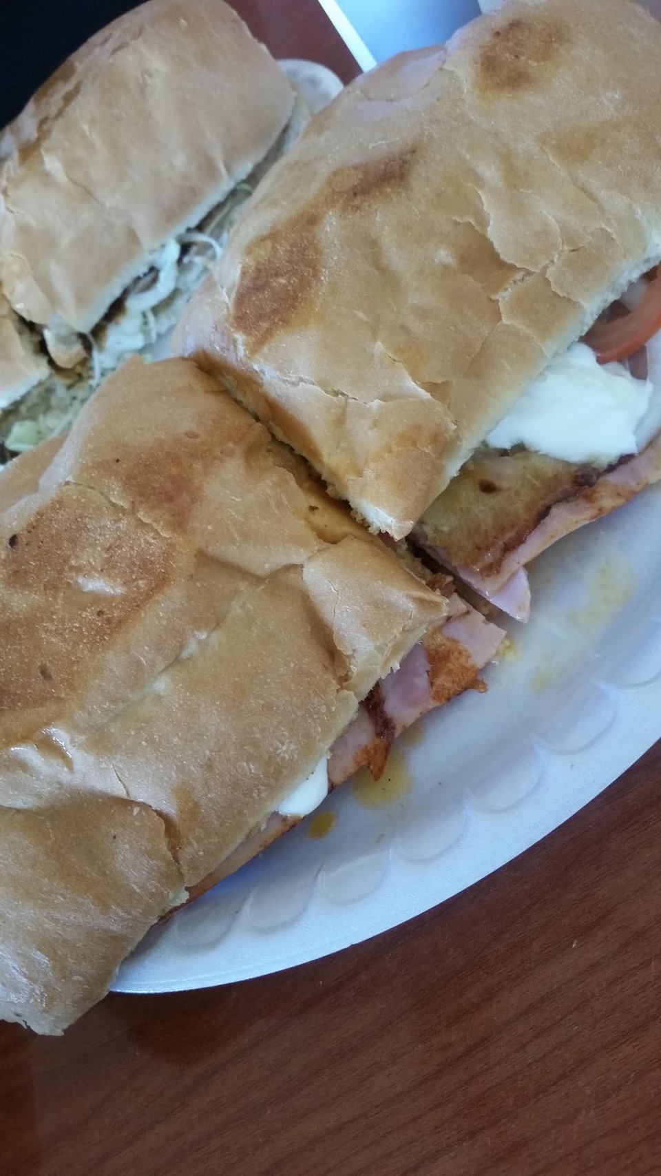 Menu page with traditional dishes and small plates.